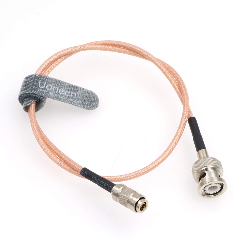 Uonecn HD SDI BNC RG179 to DIN 1.0/2.3 mini BNC 75ohm Coaxial Cable Video Cable for Blackmagic HyperDeck Shuttle 20'' - Image 1
